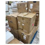 Pallet of 9 Hanging Toilets and Systems/Bidets (See Pictures & Description for Details) Pallet of 9 Hanging Toilets and Systems/Bidets (See Pictures & Description for Details)