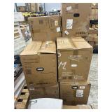 Pallet of 9 Hanging Toilets and Systems/Bidets (See Pictures & Description for Details) Pallet of 9 Hanging Toilets and Systems/Bidets (See Pictures & Description for Details)