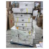 Pallet of 9 Hanging Toilets and Systems/Bidets (See Pictures & Description for Details) Pallet of 9 Hanging Toilets and Systems/Bidets (See Pictures & Description for Details)