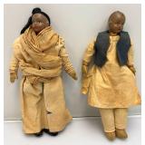 Antique Indian Dolls 10" Antique Indian Dolls 10"