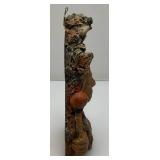 Vintage Casted Carved Indian Bust Nicely Detailed Wall Hanging 7" Vintage Casted Carved Indian Bust Nicely Detailed Wall Hanging 7"