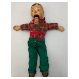 Super Old Howdy Doody Composition Ventriloquist Doll (Needs TLC) Jaw Needs Repair AS SEEN Super Old Howdy Doody Composition Ventriloquist Doll (Needs TLC) Jaw Needs Repair AS SEEN