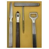 Vintage PLAYBOY Four Piece Stainless Steel Bar Set In Original Box Vintage PLAYBOY Four Piece Stainless Steel Bar Set In Original Box