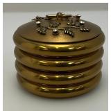 MCM Gold Tone Rhinestone Jeweled Stacking Ashtray Set MCM Gold Tone Rhinestone Jeweled Stacking Ashtray Set