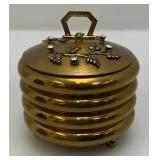 MCM Gold Tone Rhinestone Jeweled Stacking Ashtray Set MCM Gold Tone Rhinestone Jeweled Stacking Ashtray Set