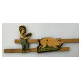 Antique Wooden German Pull Toy 6" Antique Wooden German Pull Toy 6"