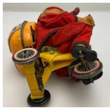 Bandi Cycling Daddy Battery Operated Tin Litho (Works) 9 3/4" Bandi Cycling Daddy Battery Operated Tin Litho (Works) 9 3/4"