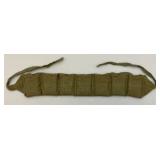 WWII 1944 Turkish Mauser 8mm 7.9 Ammo Belt With 14 Clips Five Rounds Per Clip (70 Rounds Total) WWII 1944 Turkish Mauser 8mm 7.9 Ammo Belt With 14 Clips Five Rounds Per Clip (70 Rounds Total)