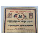 Vintage Egg Scale And Minneapolis International Sugar & Feed Co. Egg Record Card Vintage Egg Scale And Minneapolis International Sugar & Feed Co. Egg Record Card