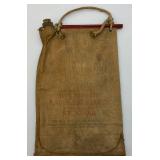 Antique Canvas Water Bag 10 1/2" x 16 1/2" Antique Canvas Water Bag 10 1/2" x 16 1/2"