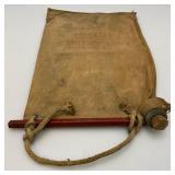 Antique Canvas Water Bag 10 1/2" x 16 1/2" Antique Canvas Water Bag 10 1/2" x 16 1/2"