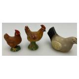 Misc. Vintage Chicken Collectibles Including Salt & Peppers And More Misc. Vintage Chicken Collectibles Including Salt & Peppers And More