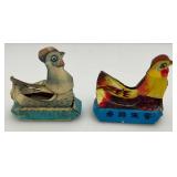 Misc. Vintage Chicken Collectibles Including Salt & Peppers And More Misc. Vintage Chicken Collectibles Including Salt & Peppers And More