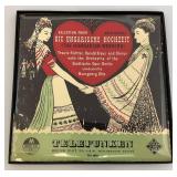 Vintage Record For Operetta "De Ungarische Hochzeit" (The Hungarian Wedding) On The Telefunken Label In Original Box Vintage Record For Operetta "De Ungarische Hochzeit" (The Hungarian Wedding) On The Telefunken Label In Original Box