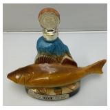 Vintage JIM BEAM Collectible Walleye Decanter 9" Vintage JIM BEAM Collectible Walleye Decanter 9"