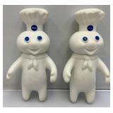 Two Collectible Vintage Pillsbury Dough Boys Two Collectible Vintage Pillsbury Dough Boys