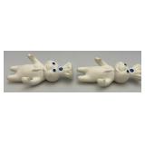 Two Collectible Vintage Pillsbury Dough Boys Two Collectible Vintage Pillsbury Dough Boys