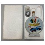 1972 Jim Beam Indianapolis 500 Commemorative Collectors Decanter In Original Box 1972 Jim Beam Indianapolis 500 Commemorative Collectors Decanter In Original Box