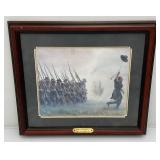 Mort Kunstler Picketts Charge "Steady Boys, Steady!" Print Framed Behind Glass 16.1/4" x 18 3/4" Mort Kunstler Picketts Charge "Steady Boys, Steady!" Print Framed Behind Glass 16.1/4" x 18 3/4"