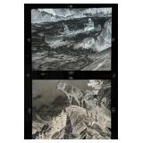 Antique Glass Printing Plates With Ralph Crosby Smith Wildlife Scenes (Very Cool) 14" x 17" Antique Glass Printing Plates With Ralph Crosby Smith Wildlife Scenes (Very Cool) 14" x 17"