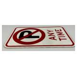 12" x 18" No Parking Any Time Aluminum Reflective Sign 12" x 18" No Parking Any Time Aluminum Reflective Sign