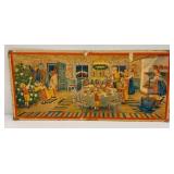 Antique Large 16" x 35" Stina Broome Swedish Christmas Illustration On Card Stock (Very Cool) Antique Large 16" x 35" Stina Broome Swedish Christmas Illustration On Card Stock (Very Cool)