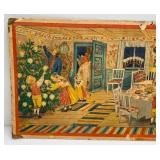 Antique Large 16" x 35" Stina Broome Swedish Christmas Illustration On Card Stock (Very Cool) Antique Large 16" x 35" Stina Broome Swedish Christmas Illustration On Card Stock (Very Cool)