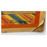 Antique Large 16" x 35" Stina Broome Swedish Christmas Illustration On Card Stock (Very Cool) Antique Large 16" x 35" Stina Broome Swedish Christmas Illustration On Card Stock (Very Cool)