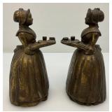 Est. $195.00 - $250.00 Antique Walter Baker Cast Iron Chocolate Lady Bookends Figurines 6" Est. $195.00 - $250.00 Antique Walter Baker Cast Iron Chocolate Lady Bookends Figurines 6"