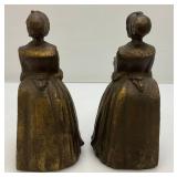 Est. $195.00 - $250.00 Antique Walter Baker Cast Iron Chocolate Lady Bookends Figurines 6" Est. $195.00 - $250.00 Antique Walter Baker Cast Iron Chocolate Lady Bookends Figurines 6"