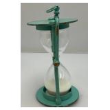 Vintage Industrial Looking Hanging Metal Hour Glkass (VERY COOL) 5 5/8" Vintage Industrial Looking Hanging Metal Hour Glkass (VERY COOL) 5 5/8"