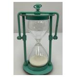 Vintage Industrial Looking Hanging Metal Hour Glkass (VERY COOL) 5 5/8" Vintage Industrial Looking Hanging Metal Hour Glkass (VERY COOL) 5 5/8"