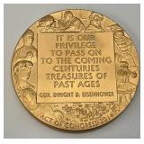 Est. $100.00 - $199.00 2014 US Mint Monuments Men  Commemorative 3" Bronze Medal With Box And Stand (New Only Taken Out For Photos) Est. $100.00 - $199.00 2014 US Mint Monuments Men  Commemorative 3" Bronze Medal With Box And Stand (New Only Taken Out For Photos)