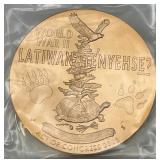 Est. $100.00 - $199.00 2014 US Mint Oneida Nation Code Talkers Commemorative 3" Bronze Medal With Box And Stand (New In Factory Sealed Bag) Est. $100.00 - $199.00 2014 US Mint Oneida Nation Code Talkers Commemorative 3" Bronze Medal With Box And Stand (New In Factory Sealed Bag)
