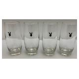 8 Vintage Original Playboy Club Bunny Logo "Highball" Cocktail Drinking Glasses 8 Vintage Original Playboy Club Bunny Logo "Highball" Cocktail Drinking Glasses