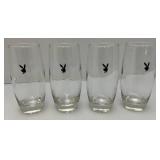 8 Vintage Original Playboy Club Bunny Logo "Highball" Cocktail Drinking Glasses 8 Vintage Original Playboy Club Bunny Logo "Highball" Cocktail Drinking Glasses