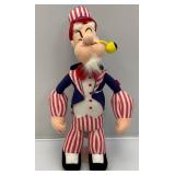 Vintage POPEYE Uncle Sam Plush Figure 14" & Olive Oil Plush 6" Vintage POPEYE Uncle Sam Plush Figure 14" & Olive Oil Plush 6"