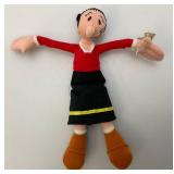 Vintage POPEYE Uncle Sam Plush Figure 14" & Olive Oil Plush 6" Vintage POPEYE Uncle Sam Plush Figure 14" & Olive Oil Plush 6"