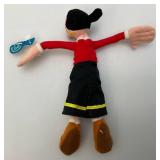 Vintage POPEYE Uncle Sam Plush Figure 14" & Olive Oil Plush 6" Vintage POPEYE Uncle Sam Plush Figure 14" & Olive Oil Plush 6"