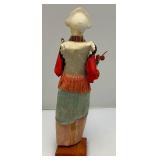 Vintage Oriental Chinese Court Lady Doll Silk Figurine With Stand 12" Vintage Oriental Chinese Court Lady Doll Silk Figurine With Stand 12"