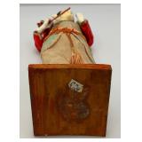 Vintage Oriental Chinese Court Lady Doll Silk Figurine With Stand 12" Vintage Oriental Chinese Court Lady Doll Silk Figurine With Stand 12"