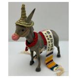 Vintage Weighted Head Flock Donkey With Tequila Sauza Advertisement (Missing One Ear) Vintage Weighted Head Flock Donkey With Tequila Sauza Advertisement (Missing One Ear)