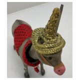 Vintage Weighted Head Flock Donkey With Tequila Sauza Advertisement (Missing One Ear) Vintage Weighted Head Flock Donkey With Tequila Sauza Advertisement (Missing One Ear)
