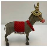 Vintage Weighted Head Flock Donkey With Tequila Sauza Advertisement (Missing One Ear) Vintage Weighted Head Flock Donkey With Tequila Sauza Advertisement (Missing One Ear)