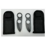 Mini Stainless Steel Blade Self Defense Skeleton Neck Knives With Nylon Sheath Mini Stainless Steel Blade Self Defense Skeleton Neck Knives With Nylon Sheath