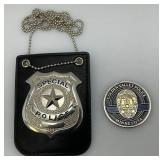 Special Police Badge With Hanger And Golden Valley Police Medallion Special Police Badge With Hanger And Golden Valley Police Medallion