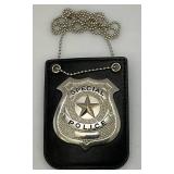 Special Police Badge With Hanger And Golden Valley Police Medallion Special Police Badge With Hanger And Golden Valley Police Medallion