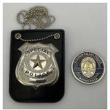 Special Police Badge With Hanger And Golden Valley Police Medallion Special Police Badge With Hanger And Golden Valley Police Medallion