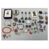 Misc. Costume Jewelry Including Elephant Brooch And More Misc. Costume Jewelry Including Elephant Brooch And More