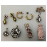 Misc. Costume Jewelry Including Elephant Brooch And More Misc. Costume Jewelry Including Elephant Brooch And More